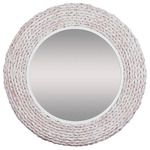 Athena Round Mirror - White / Mirror