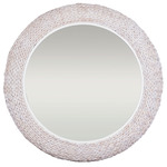 Athena Round Mirror - White / Mirror