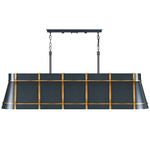 Brasserie Linear Pendant - Blackened Zinc / Heritage Bronze