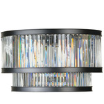 Double Take Wall Light - Black / Crystal