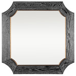 Farra Wall Mirror - Cerused Black / Mirror