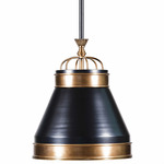 Savarin Pendant - Brass / Black