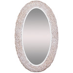 Athena Oval Mirror - White / Mirror