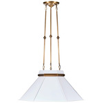Mood Swings Hexagonal Pendant - White / Brass