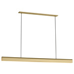 Cloak Linear Chandelier - Hand Rubbed Antique Brass