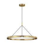 Cloak Chandelier - Hand Rubbed Antique Brass