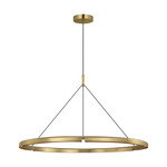 Cloak Chandelier - Hand Rubbed Antique Brass