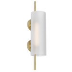 Trace Wall Sconce - Hand Rubbed Antique Brass / Etched Glass