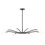 Lajos Chandelier - Bronze / Opal Etched