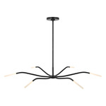 Lajos Chandelier - Bronze / Opal Etched