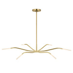 Lajos Chandelier - Hand Rubbed Antique Brass / Opal Etched