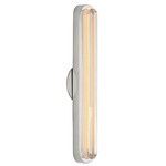 Emera Bathroom Vanity Light - Polished Nickel / Clear Crystal