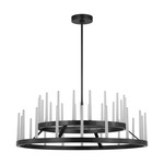 Sagrada Chandelier - Bronze / Etched Crystal