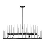 Sagrada Chandelier - Bronze / Etched Crystal