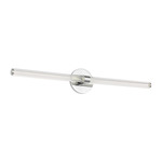 Reiya Round Bathroom Vanity Light - Chrome / Clear Acrylic
