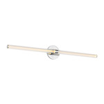 Reiya Round Bathroom Vanity Light - Chrome / Clear Acrylic