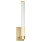 Reiya Round Wall Sconce - Hand Rubbed Antique Brass / Clear Acrylic