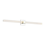 Reiya Square Bathroom Vanity Light - Chrome / Clear Acrylic