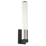 Reiya Square Wall Sconce - Nightshade Black / Clear Acrylic