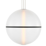 Bicono Round Color-Select Pendant - Nightshade Black / Opaque White