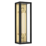 Enferme Outdoor Wall Light - Black / Clear