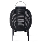 Tika Outdoor Portable Solar Lamp with Base - Black / Black