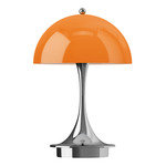 Panthella 160 Portable Table Lamp - Orange / Chrome