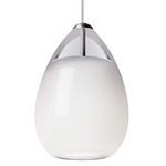 Alina Freejack Pendant - Overstock - Satin Nickel / White