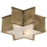 Sophia Ceiling Light - Overstock - Natural Brass / Frosted