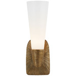 Utopia Wall Sconce - Overstock - Gild / White