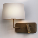 Side By Side Wall Sconce with USB - Overstock - Bronze / Putty