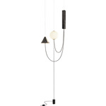 Mars Floor Lamp - Black Marble / Matte White