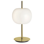 Kushi 10th Table Lamp - Brass / Opal