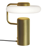 Tratto Table Lamp - Brushed Brass / Opal