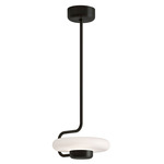 Tratto Pendant - Black / Opal