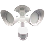 Dual Head Security Light - White