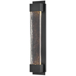 Rune Outdoor Wall Light - Black / Clear