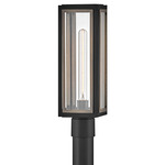Shaw Outdoor Post Light - Black / Clear