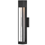 Vapor Outdoor Wall Light - Black / Clear