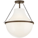 Collins Semi Flush Ceiling Light - Bronze