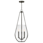 Farrin Pendant - Gunmetal / Clear
