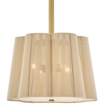 Sasha Pendant - Lacquered Brass / Natural