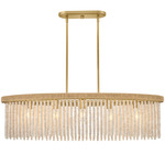 Indra Linear Pendant - Lacquered Brass