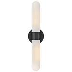 Nina Bathroom Vanity Light - Black / Opal