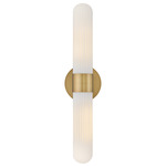 Nina Bathroom Vanity Light - Lacquered Brass / Opal