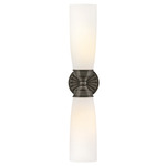 Alexis Bathroom Vanity Light - Black Oxide / Etched Opal