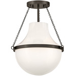 Collins Semi Flush Ceiling Light - Black Oxide