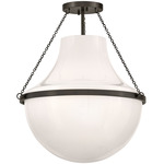 Collins Semi Flush Ceiling Light - Black Oxide