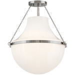 Collins Semi Flush Ceiling Light - Polished Nickel