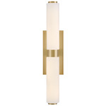 Lottie Bathroom Vanity Light - Lacquered Brass / Etched Opal